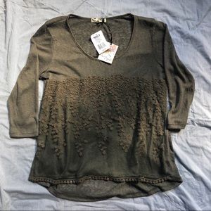 NWT Green Lace Blouse